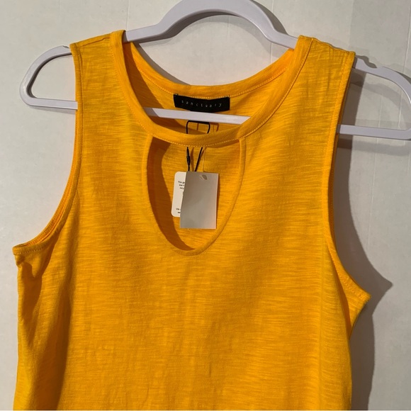 New Sanctuary Women’s Yellow cutout tank Size XS - Picture 2 of 10
